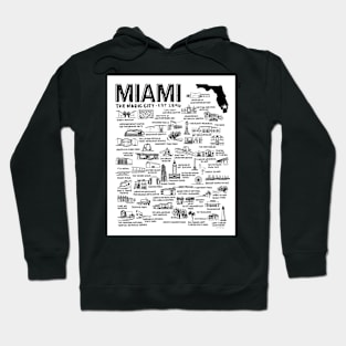 Miami Florida Map Hoodie